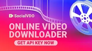 SocialVDO   Social Media Video Downloader API Key - TikTok, Snapchat, Facebook, Instagram, Telegram