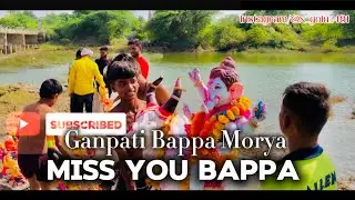 miss you Bappa || गणपती बाप्पा मोरय 🥺🫶🏻 || sorry me Bappa || Parbhani & GP X GOLU 481 🙏🌸