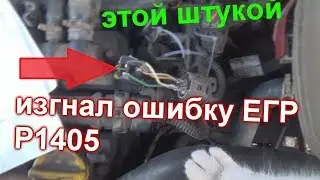 опель ошибка P1405 ЕГР