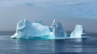 Icebergs Between Nova Scotia And Greenland