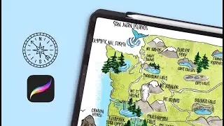 CLASS TRAILER: Create Illustrated Procreate Maps on Skillshare