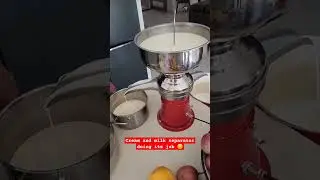 cream and milk separator doing its job 😊