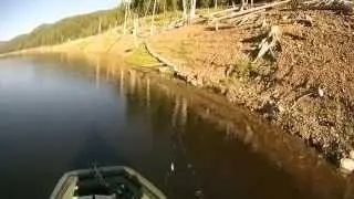 Щука на твичинг . Саяно-Шушенское водохранилище