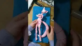 Assembling a pink bjd fox doll / Сборка розовой бжд куклы лисы
