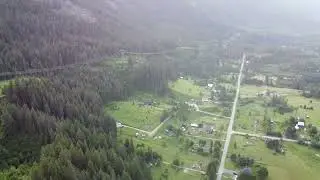 Tuesday morning flight over the valley