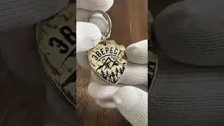 Адресник Горы для собаки | Handmade pet id tag, dogtag