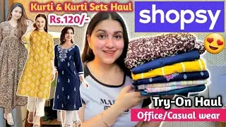 Shopsy Kurti Set Haul ₹144 🤯 | Everything Under ₹500 | #shopsy #kurtiset #kurti #haul