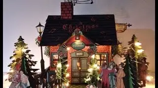 G45 A Christmas Carol Mini Album in a Christmas house Tutorial for the  Page Base