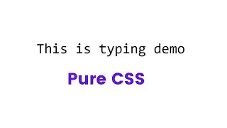 ✴css typewriter effect|css typing animation |css typing text animation