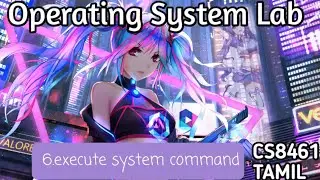 exec system call  | os cs8461 | 4th sem of cse | operating system lab | QT