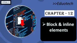 Block and Inline Elements in html | div and span| html and css web deveopment series chapter #12