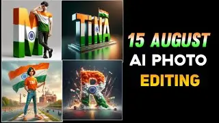15 August Ai Photo Editing | Independence day Photo Editing | Name Art Photo Editing 2024