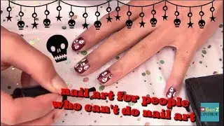HALLOWEEN NAIL ART TUTORIAL– SKULL NAILS & GEOMETRIA POLISH REVIEW | Gen Z Experiment