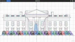 Drawing the White House with Desmos