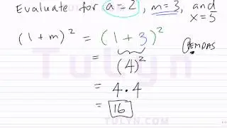 Evaluating Expressions with Parentheses and Exponents using Substitution of Variables