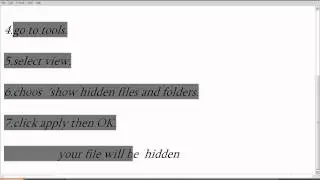 how to hide a folder