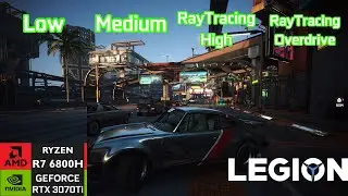 Cyberpunk 2077 Phantom Liberty RTX 3070 Ti Laptop Performance Benchmark All Settings Tested