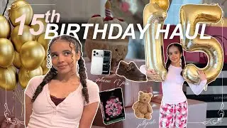 15th BIRTHDAY HAUL 🎁 | HUGE Birthday Haul + Mini Vlog ✨