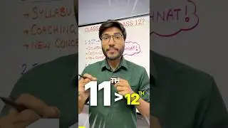 ❌Class 11th is HARDER than Class 12th? | IIT-JEE 