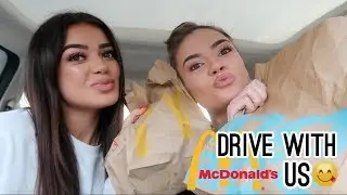 DRIVE WITH ME | MCDONALD'S & KFC DRIVE THRU *being greedy with my sister*
