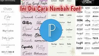 Cara MENAMBAH FONT| di PIXELLAB.
