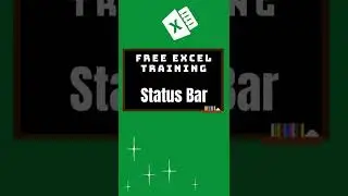 Excel Bites - Section 1: Status Bar (#27) - #shorts