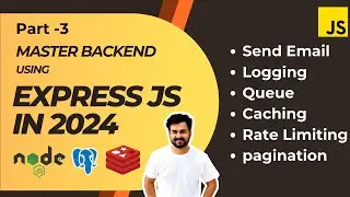 Master Backend development using Express js in 2024 Send Email, Logging, Queue, Redis, Bullmq Part-3