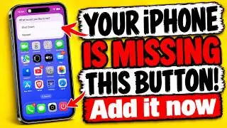 Your iPhone Is MISSING This Button! Add Restart & Shut Down Now