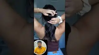 Cut Hair Style Girl simple and Easy🥰❤️ Hair Style for Long Hair Girls #shorts