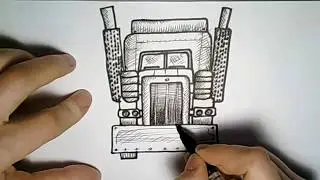 How to Draw the FRONT of a Truck