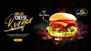 Burger Poster Animation With After Effects | AtiK MaHmuD - Design