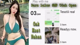 CEWEK SMP BARU LULUS MALAH OPEN B0 DI MICHAT || CEWEK CANTIK SMP MERESAHKAN