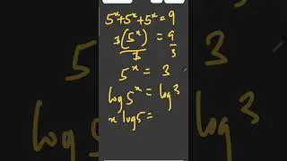 Nice & Easy Exponential Equation #learnhowtosolvetheexponentialequation #education #maths #gcse