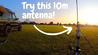 A perfect mix of Ham radio, cooking and camping | New 10m antenna idea