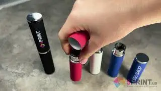 Печать логотипа на металлических тубусах для ручек