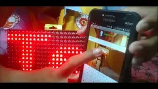 Configuration Running Text Modul LED P10  using Arduino Uno & Bluetooth Module HC-05
