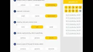 IELTS Vocabulary Test 03