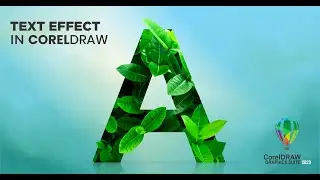 Text Effect in Corel Draw | Corel Draw Tutorial Leaves Text effect  |  Leaf Text Design