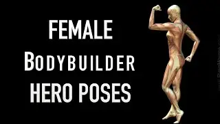 Female Bodybuilder Hero Poses