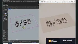 People flow along text curve in Rhino and sync with Enscape