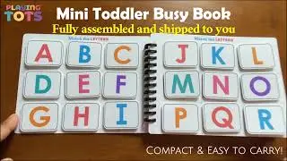 Alphabet matching, Toddler Mini Busy Book VOL10, Preschool Learning, PreK