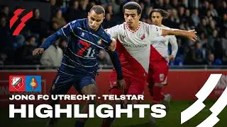 Sil VAN DER WEGEN redt punt voor Jong FC Utrecht tegen Telstar 👏 | HIGHLIGHTS