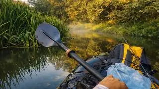 Packrafting and Fishing on a Tiny River | Relaxing Nature Sounds, No Talk