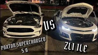 2021 PAXTON SUPERCHARGED MUSTANG GT VS CAMARO ZL1 1LE!