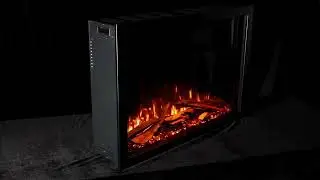Modern Ember Highmark Traditional 38-In Built-In-Electric Fireplace Insert