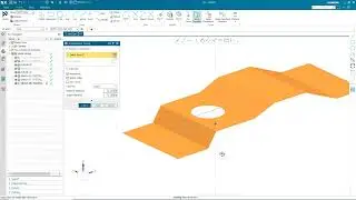 35. NX와 3D 모델링 - 스케치 평면과 페이스와의 교차 커브를 만드는 Intersection Curve