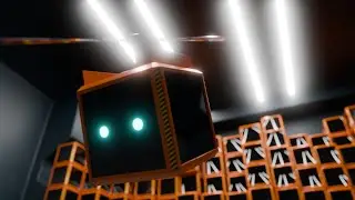Sci fi Animation Robot Crate  Made in Blender