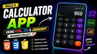 How to make a calculator using html css and javascript|Electronic Coders Hub|