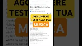 Aggiungere i testi alla musica sullo smartphone #shorts
