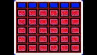 1984 Jeopardy! Fill In Board(Dollar Values Doubled)